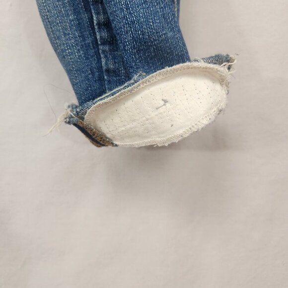 Madwell 9" High Rise Skinny Jeans Womens 27T Modified Mid Rise Grunge Destroyed - Picture 8 of 12